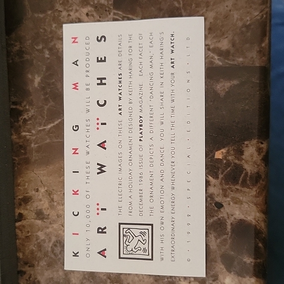 Keith Haring kicking man Art Watch - Picture 2 of 3